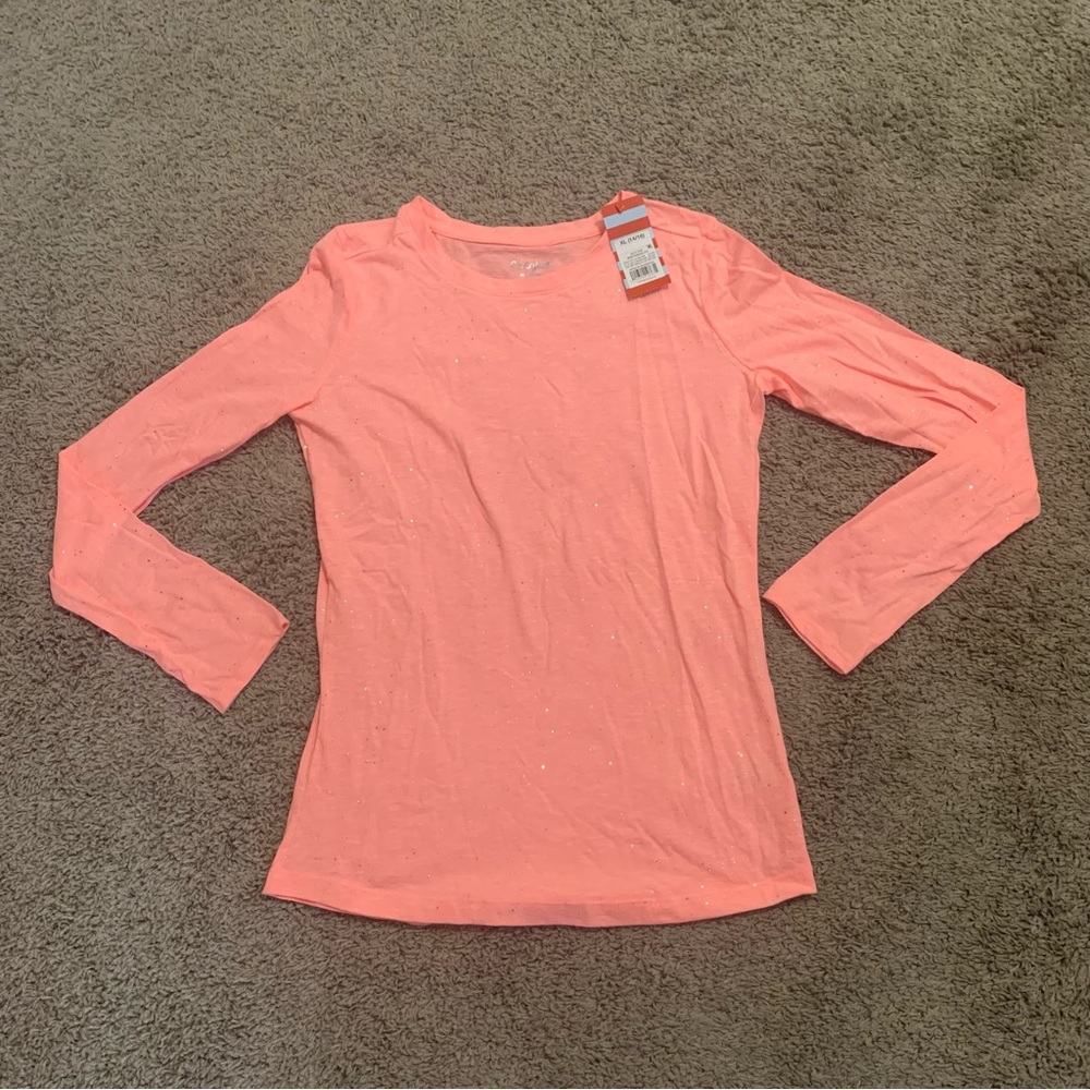 NWT Cat & Jack Long Sleeve Sparkle Shirt XL 14-16